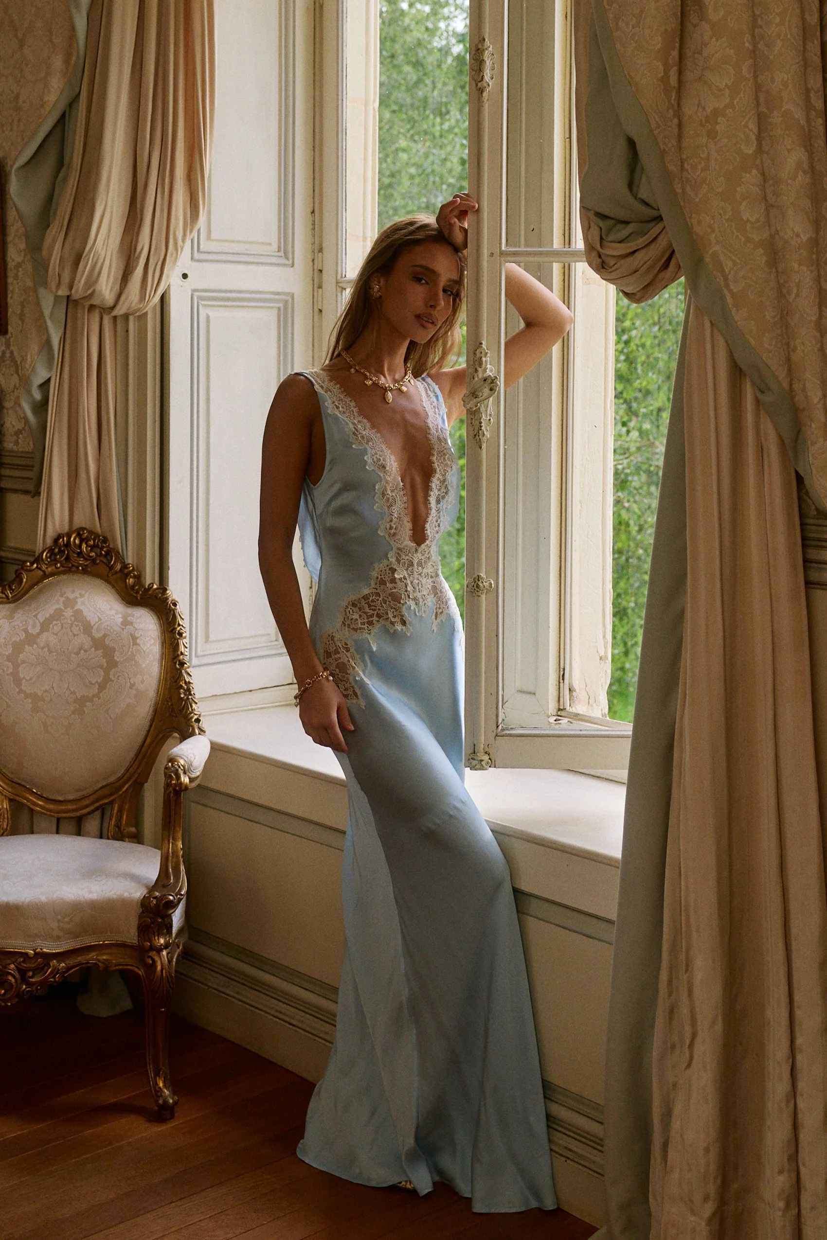 Celestia Maxi Dress in Ciel - Image 10